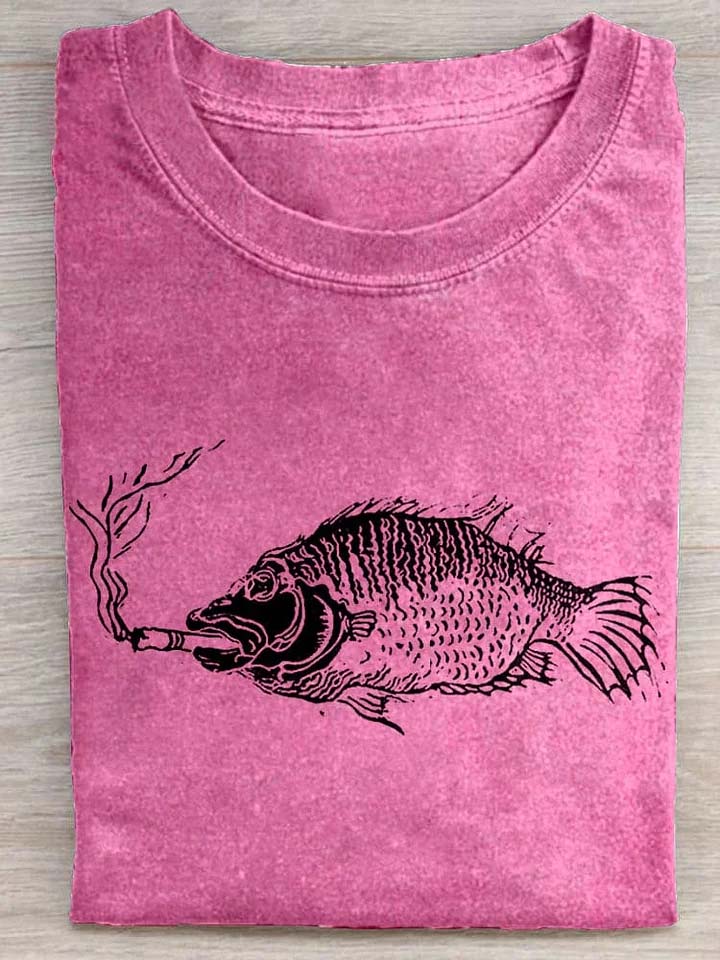 Smoking Fish T-shirt