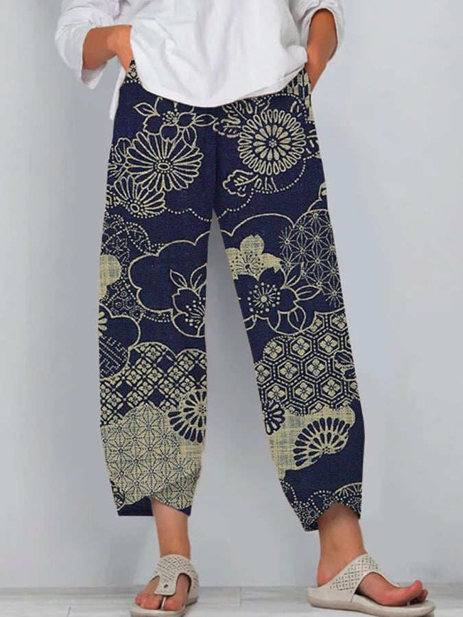 New Printed Women's Casual Loose Pants