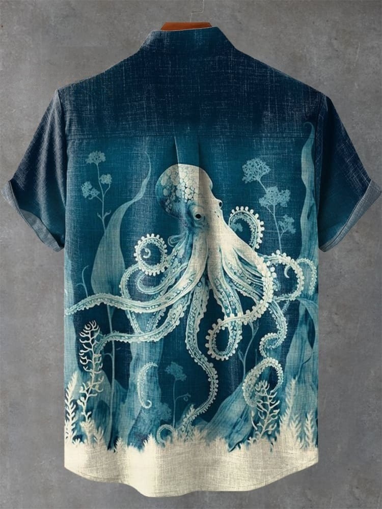 Deep Sea Octopus Art Print Casual Shirt