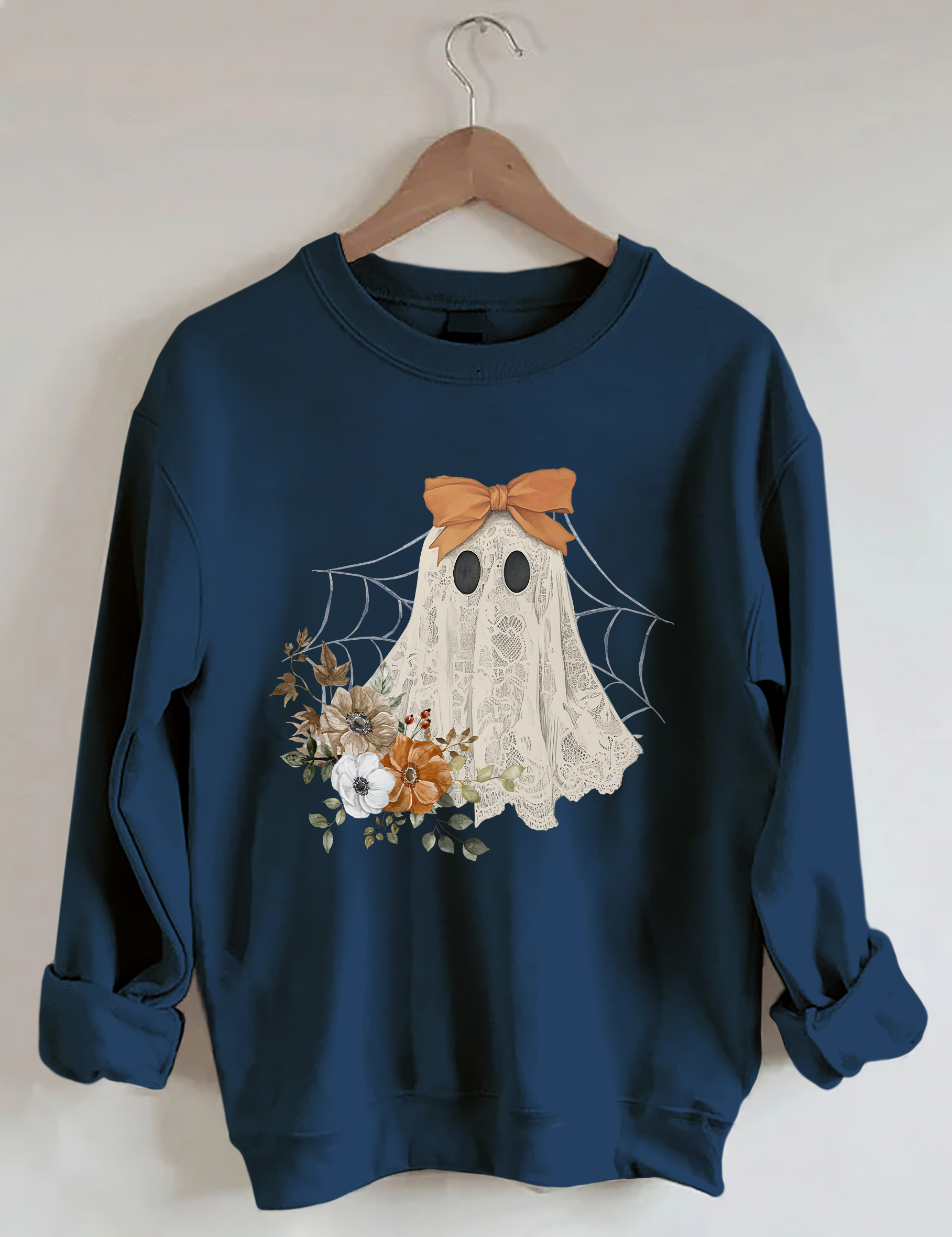 Halloween Lace Ghost Sweatshirt