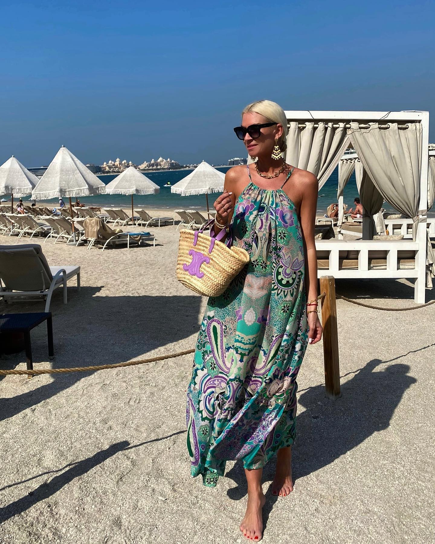 Halter Retro Printed Dress