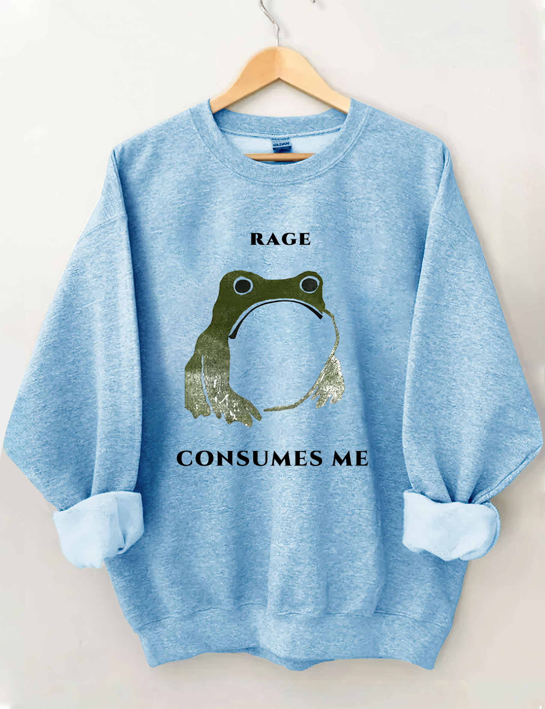 Rage Consumes Me Frog Sweatshirt