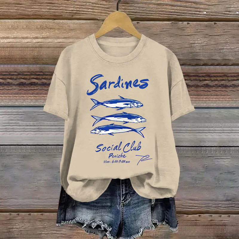 Cotton Sardines Printed T-shirt