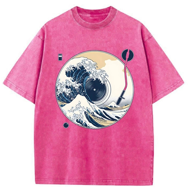   The Great Wave Off CD Washed T-Shirt