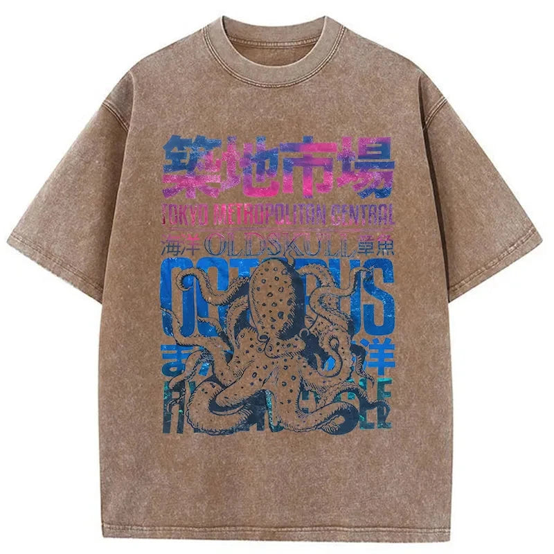 Vintage Tsukiji Fish Market Washed T-Shirt