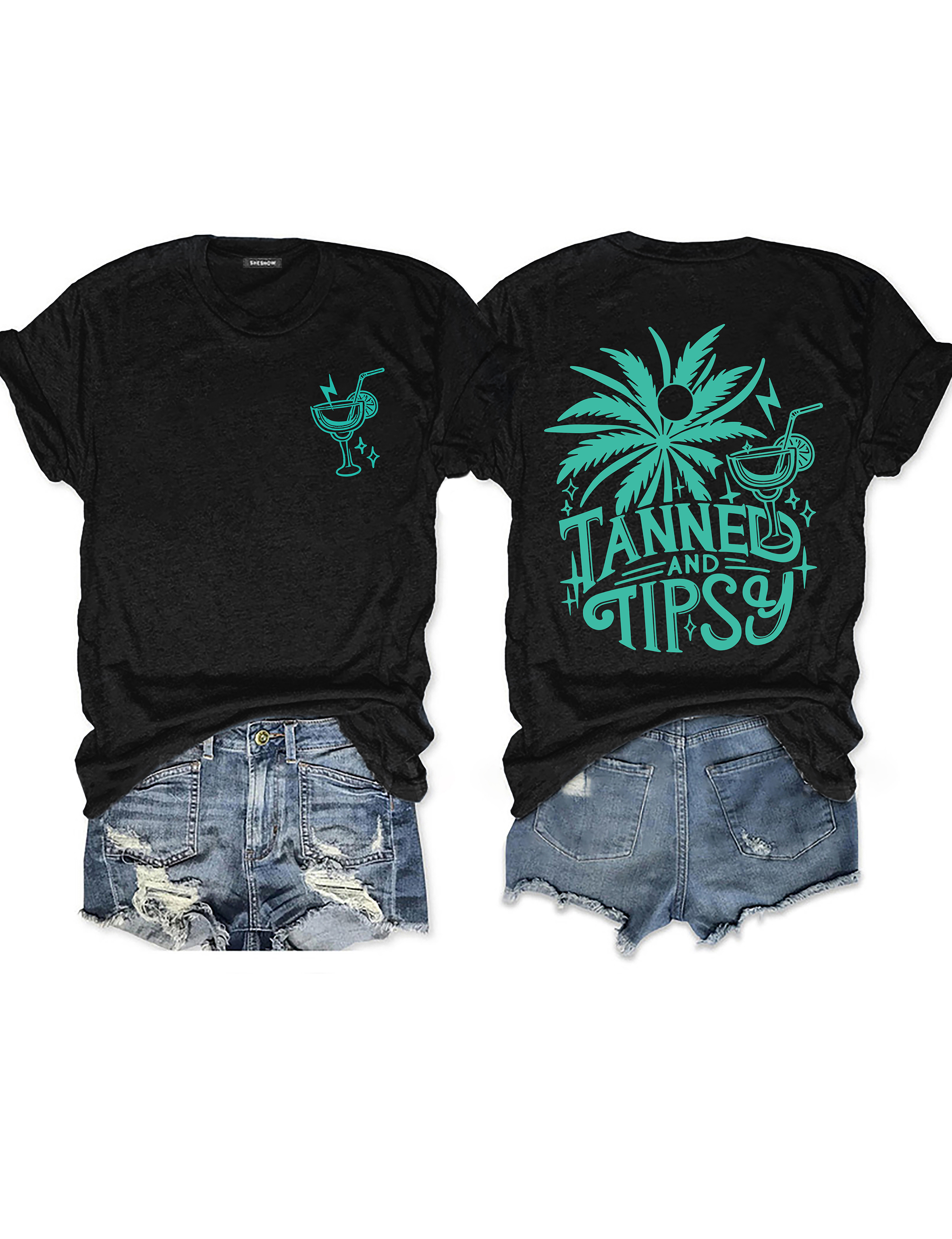 Tanned And Tipsy Beach Summer T-shirt