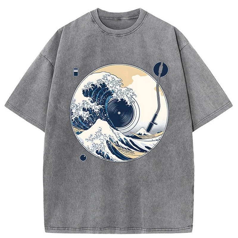   The Great Wave Off CD Washed T-Shirt