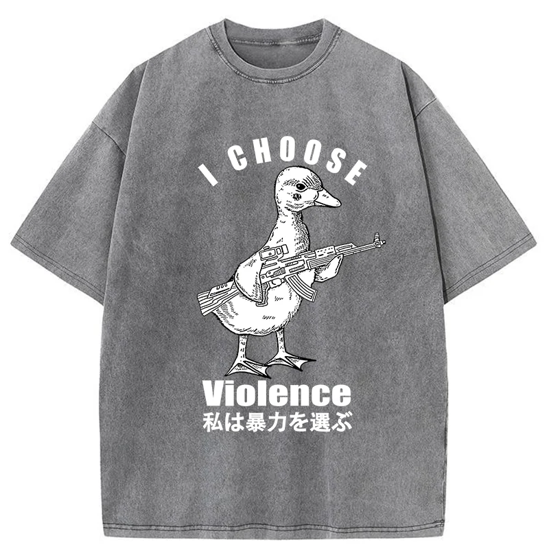   I Choose Violence Washed T-Shirt