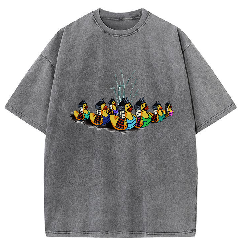   Samurai Ducks Washed T-Shirt