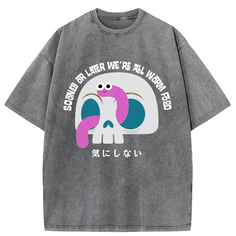   Brain Is Yummy Washed T-Shirt