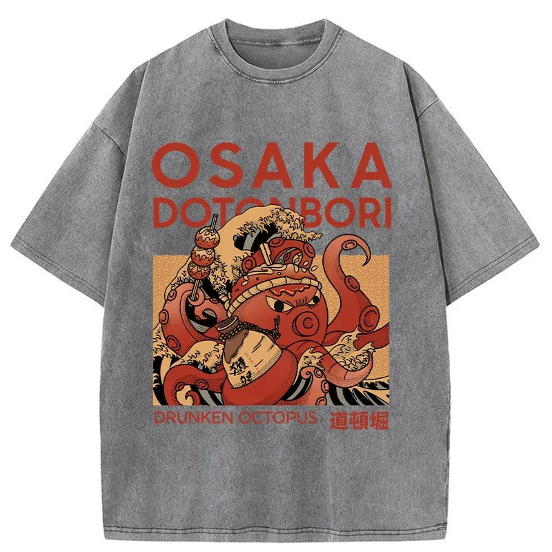 Osaka Octopus Monster Washed T-Shirt