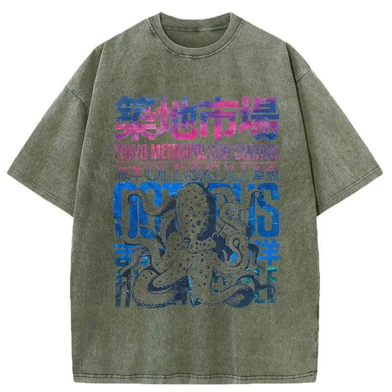 Vintage Tsukiji Fish Market Washed T-Shirt