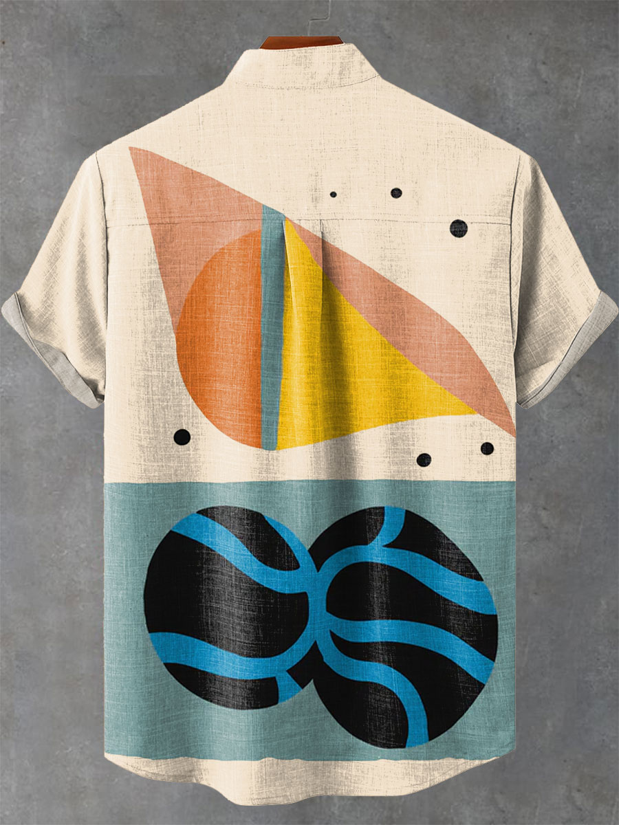 Geometry Modern Abstract Aesthetic Art Print Casual Shirt