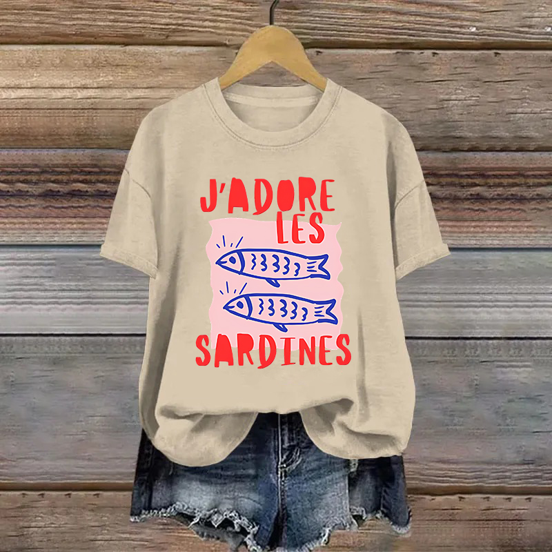 Cotton Sardines Printed T-shirt