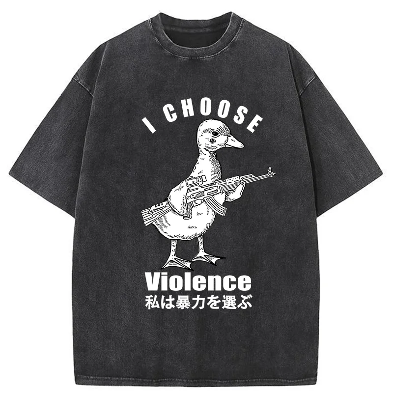   I Choose Violence Washed T-Shirt