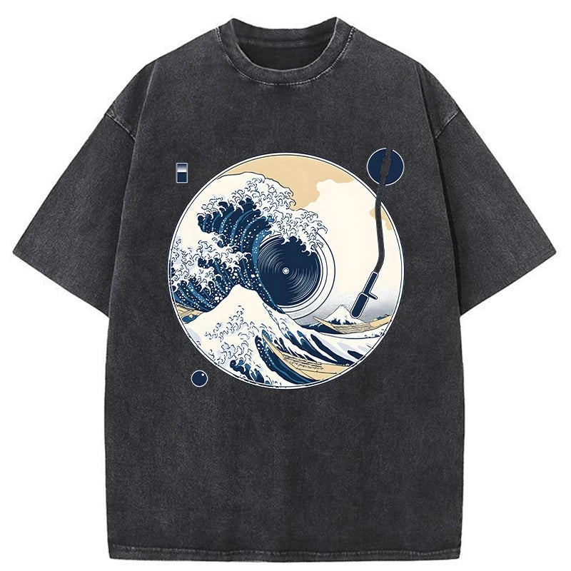   The Great Wave Off CD Washed T-Shirt