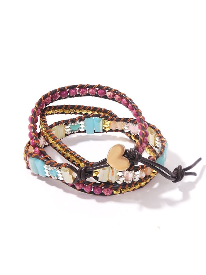 Vintage Ethnic Natural Emperor Stone Handwoven Bracelet