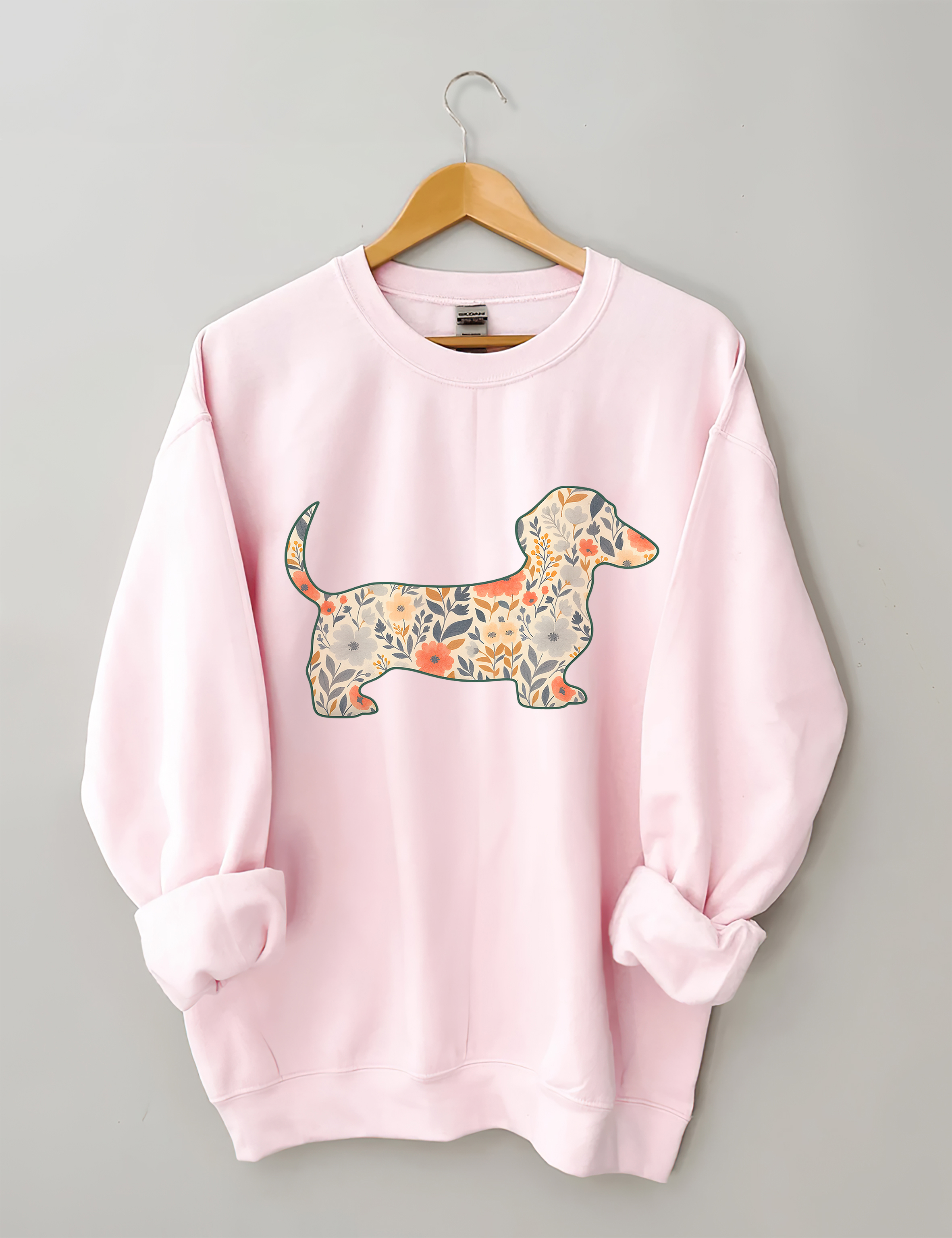 Floral Dachshund Sweatshirt