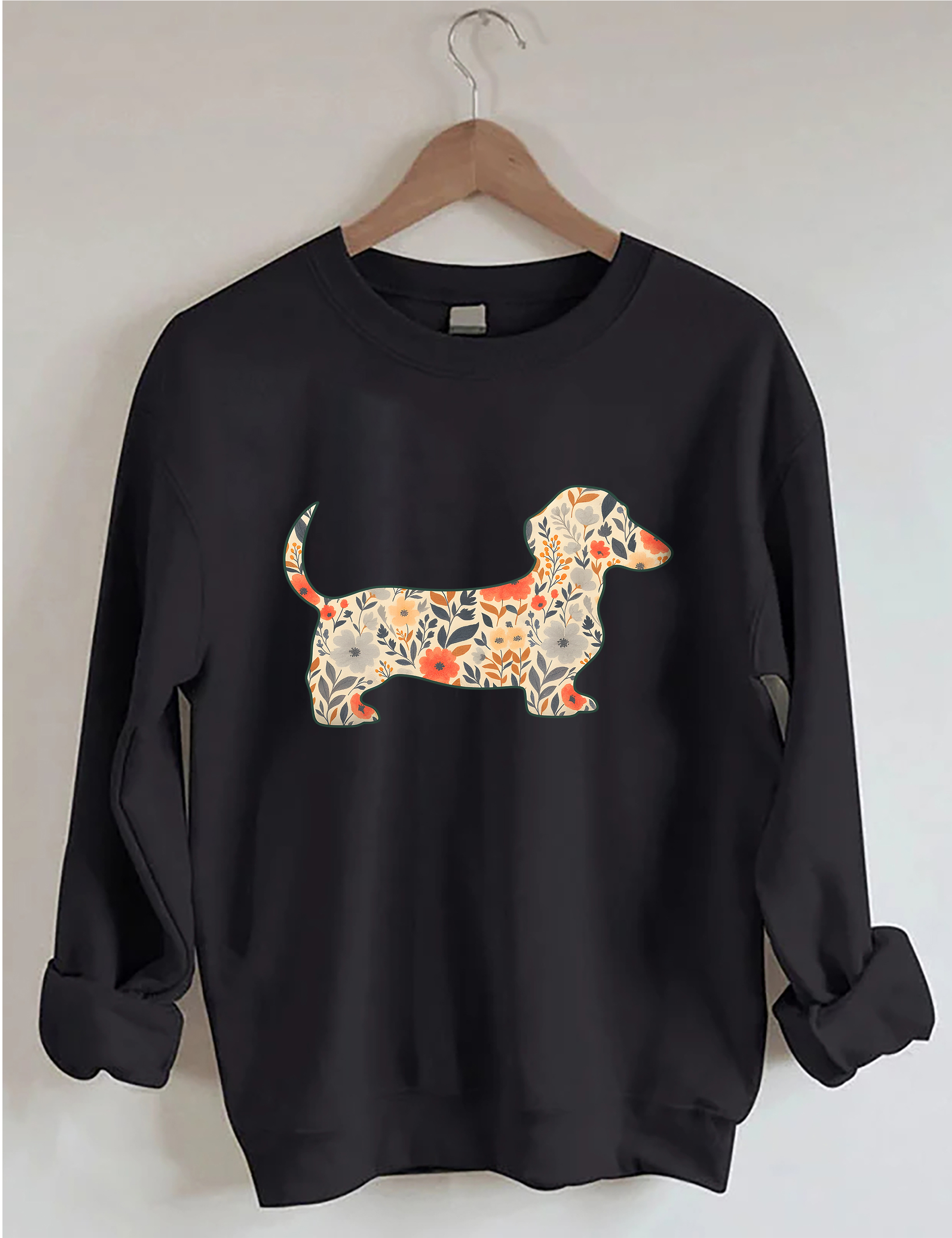 Floral Dachshund Sweatshirt