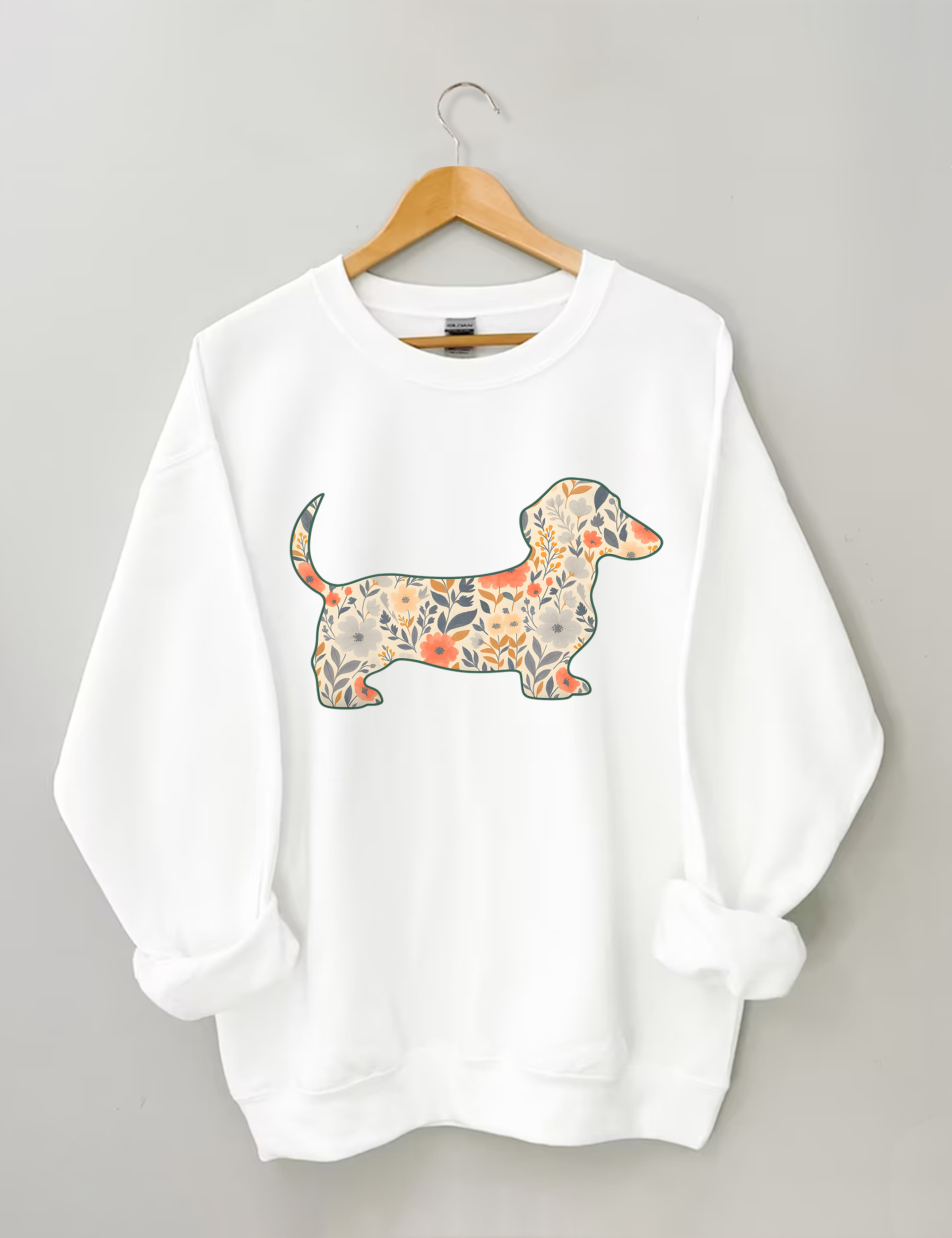 Floral Dachshund Sweatshirt