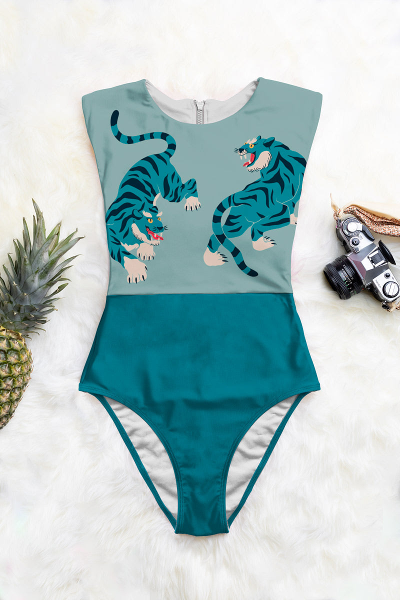 Zip Up One-Piece