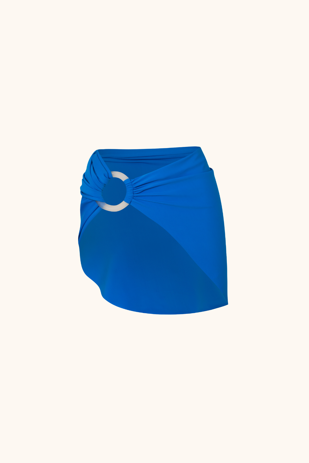 Circle Shoulder Strap Design Solid Color One-piece Swimsuit Sets 2024