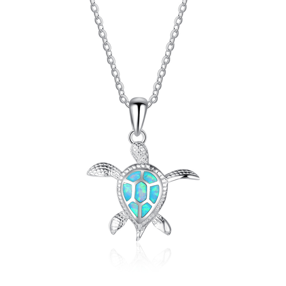 Explosive Products Fashionable and Cute Little Turtle Aobao Beach S925 Silver Pendant