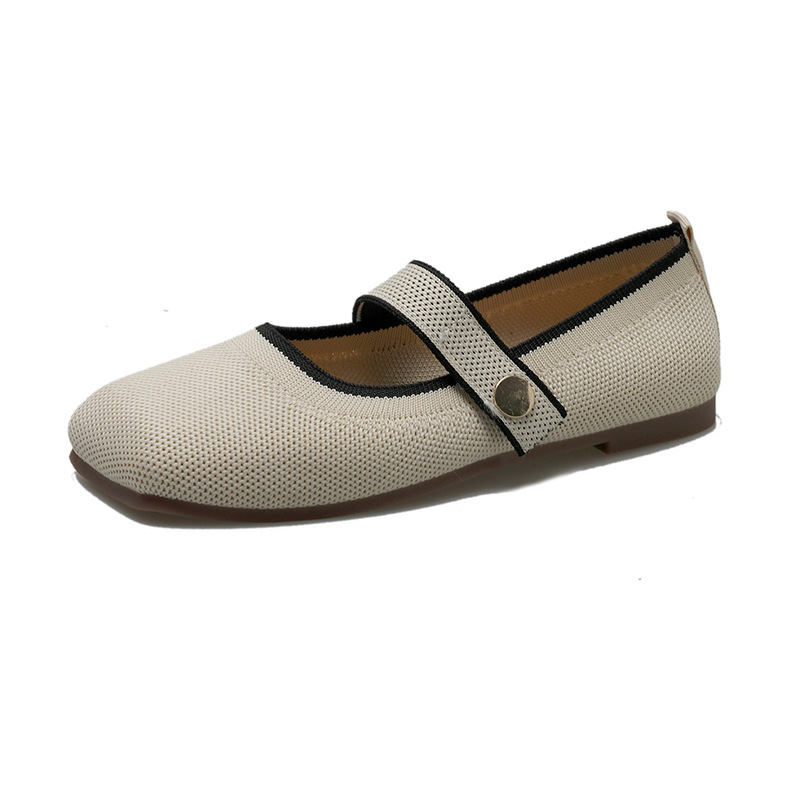 Spring New! Women's Shoes - Shallow Mouth, Slip - on, Woven Hollow - out Breathable Moccasins