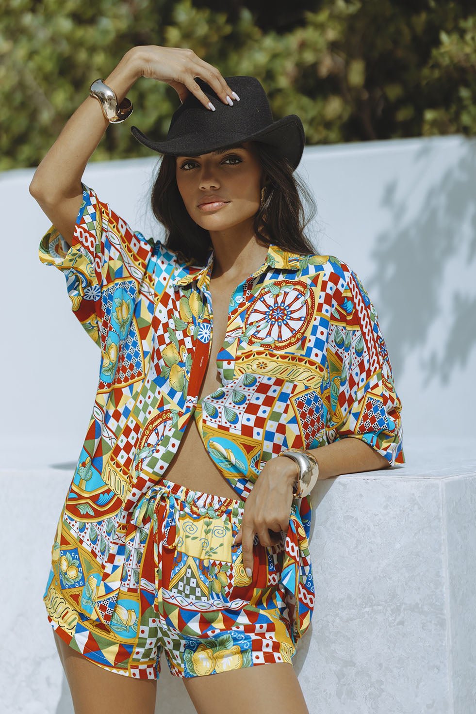 Retro Checkerboard Print Set