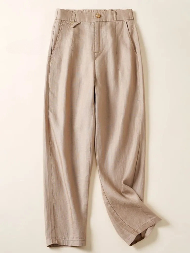 Women's Jacquard PatternTencel Casual Pants