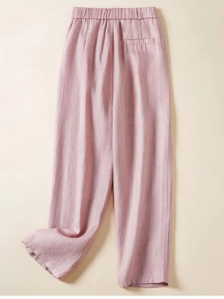 Women's Jacquard PatternTencel Casual Pants