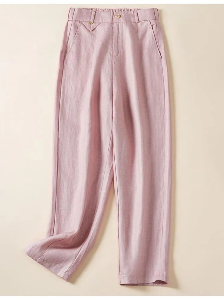 Women's Jacquard PatternTencel Casual Pants