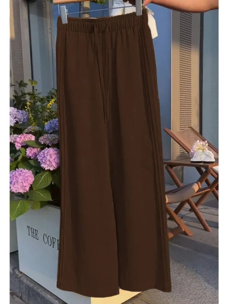 Women's Tencel  Wide-leg Casual Pants