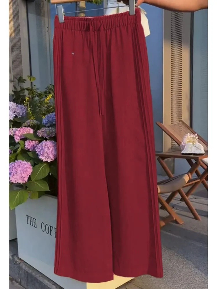 Women's Tencel  Wide-leg Casual Pants