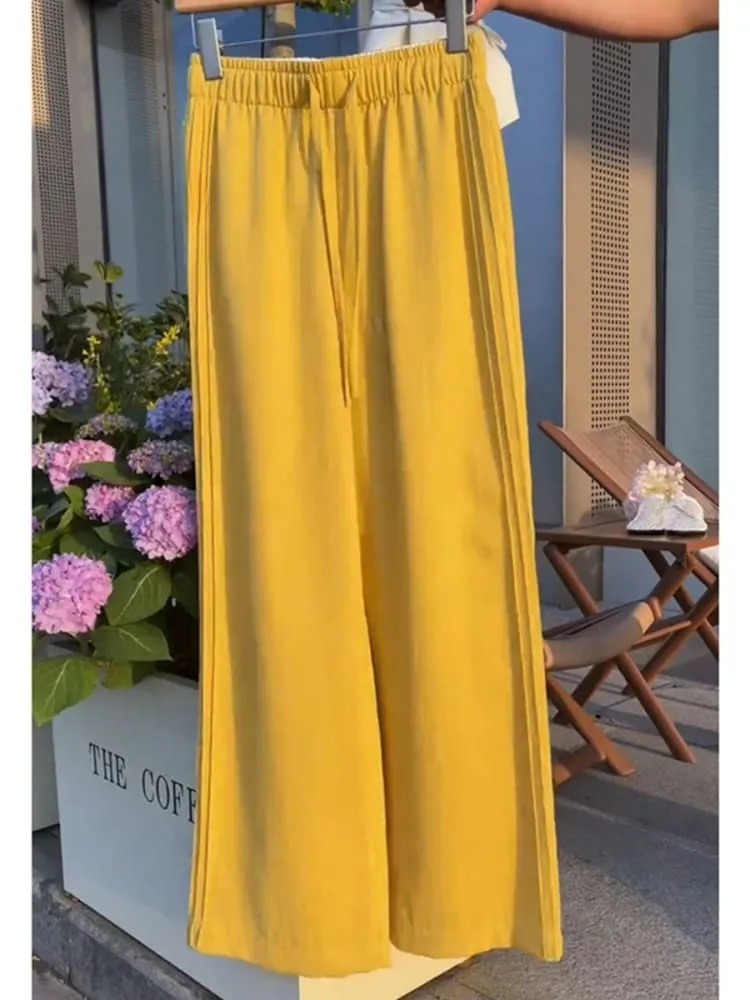Women's Tencel  Wide-leg Casual Pants