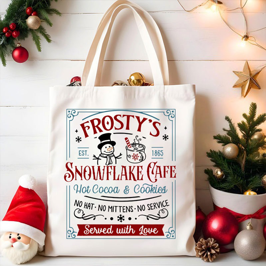 Frosty's Snowflake Cafe Teacher Tote Bag