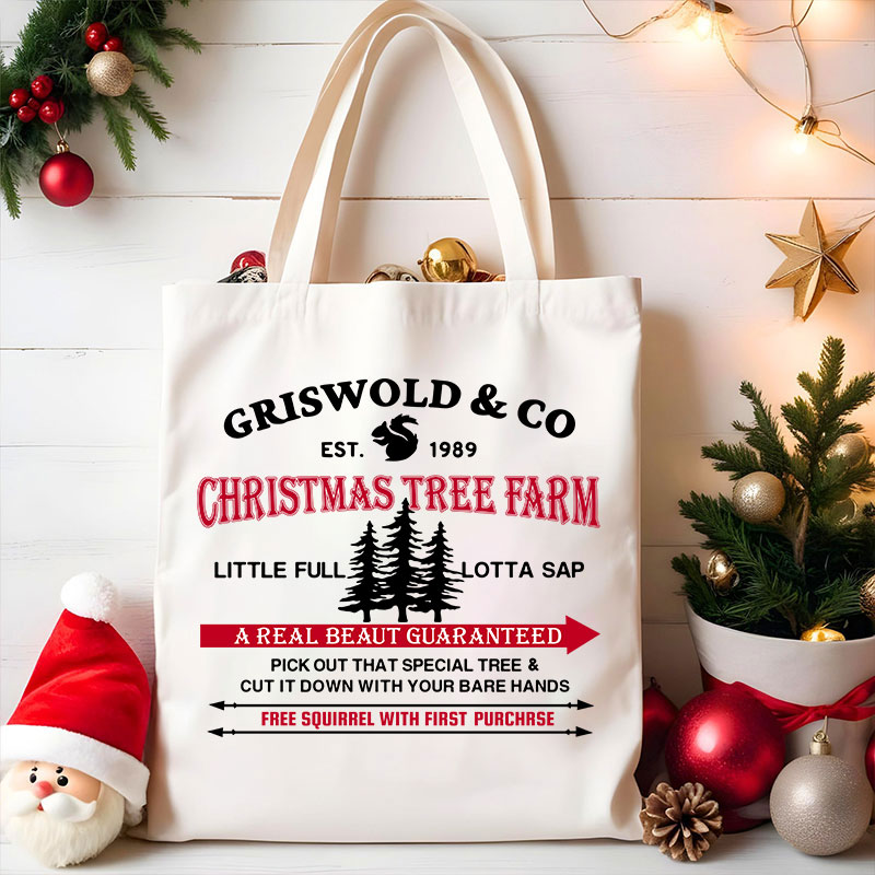 Griswold Co Christmas Tree Farm Teacherr Tote Bag