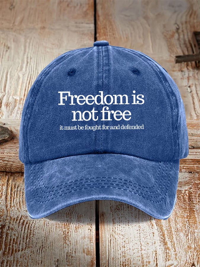 Unisex A True Patriot Print Baseball Cap