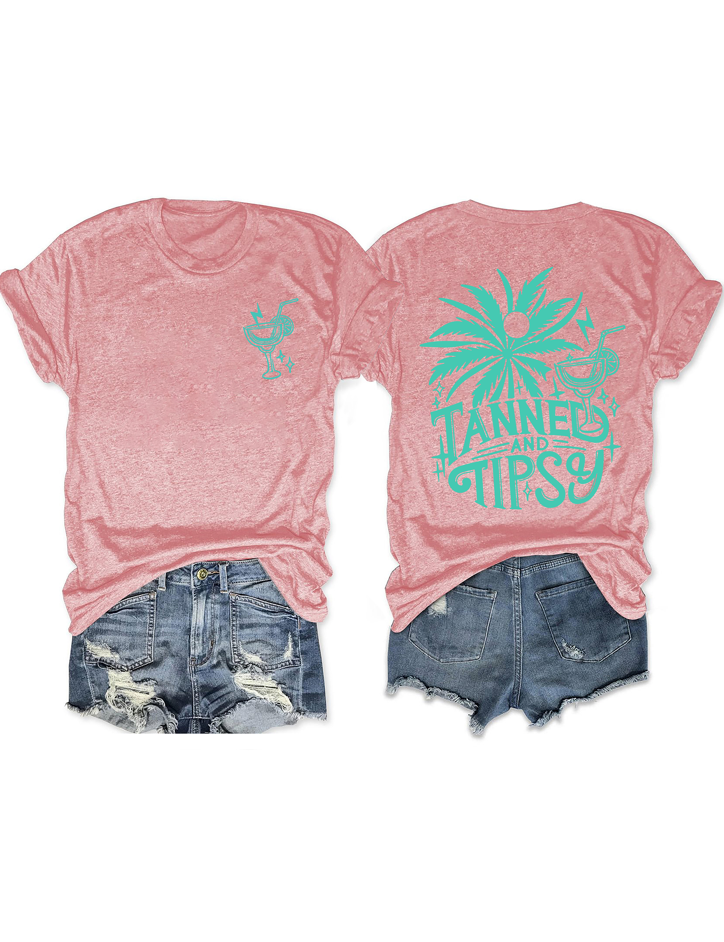 Tanned And Tipsy Beach Summer T-shirt