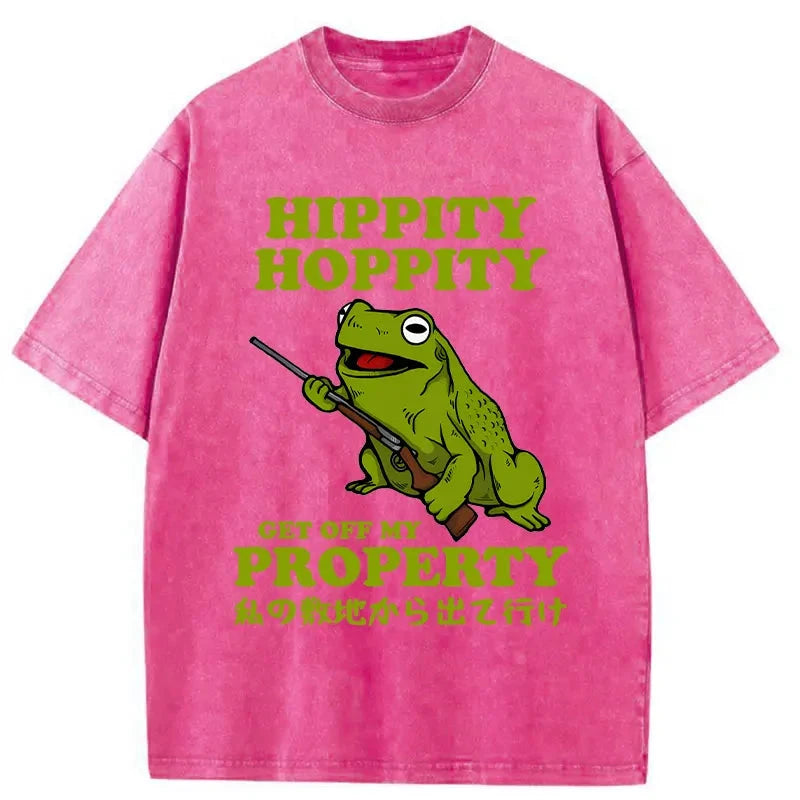 Get Off My Property Washed Vintage T-Shirt