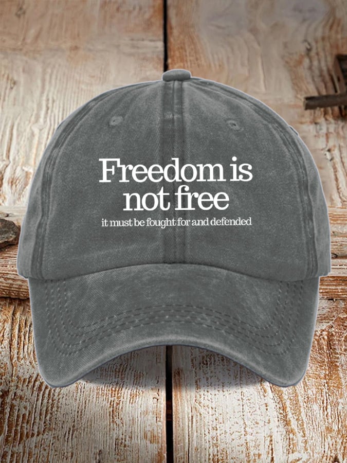 Unisex A True Patriot Print Baseball Cap