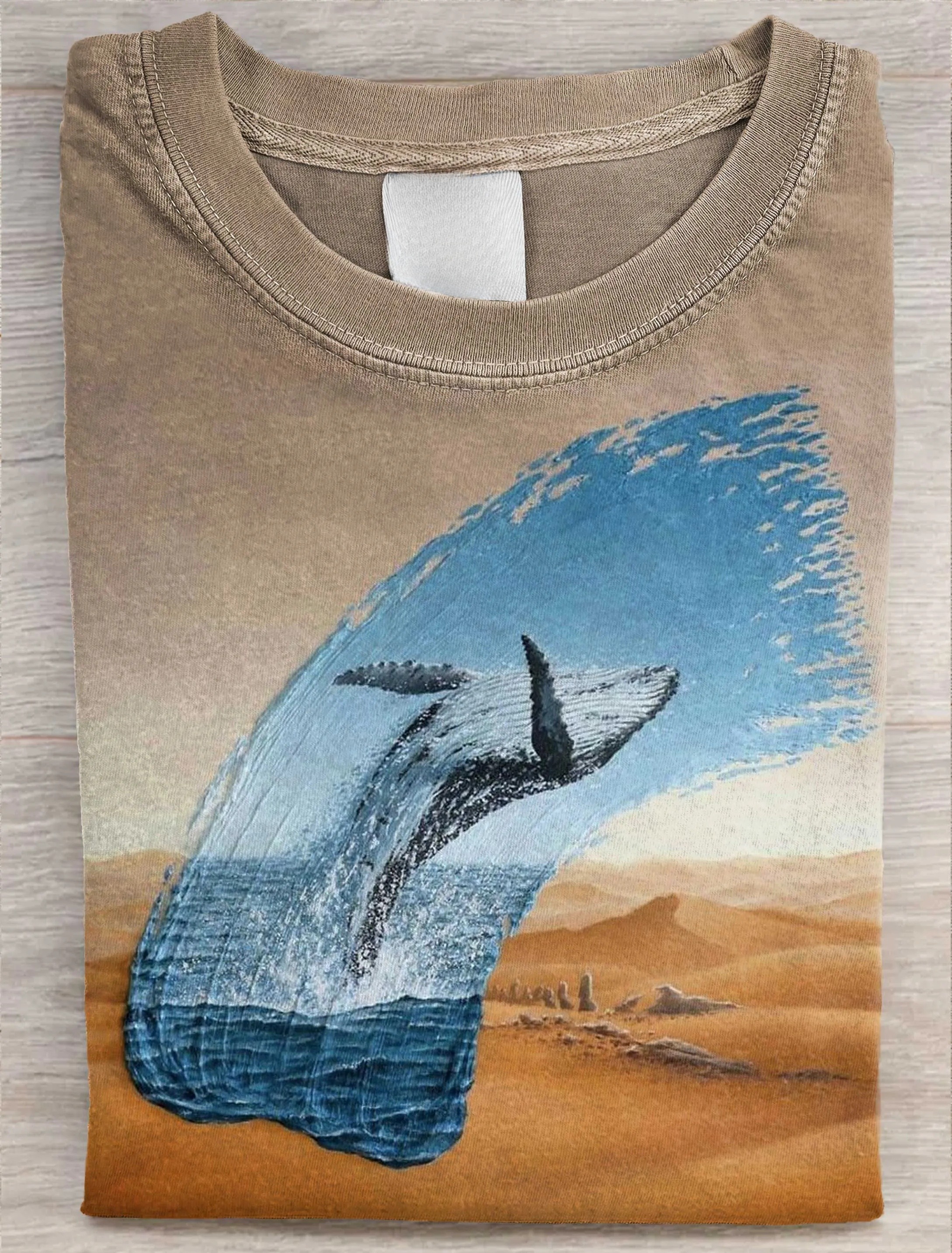 Painting Art Print Casual Short Sleeve T-shirt