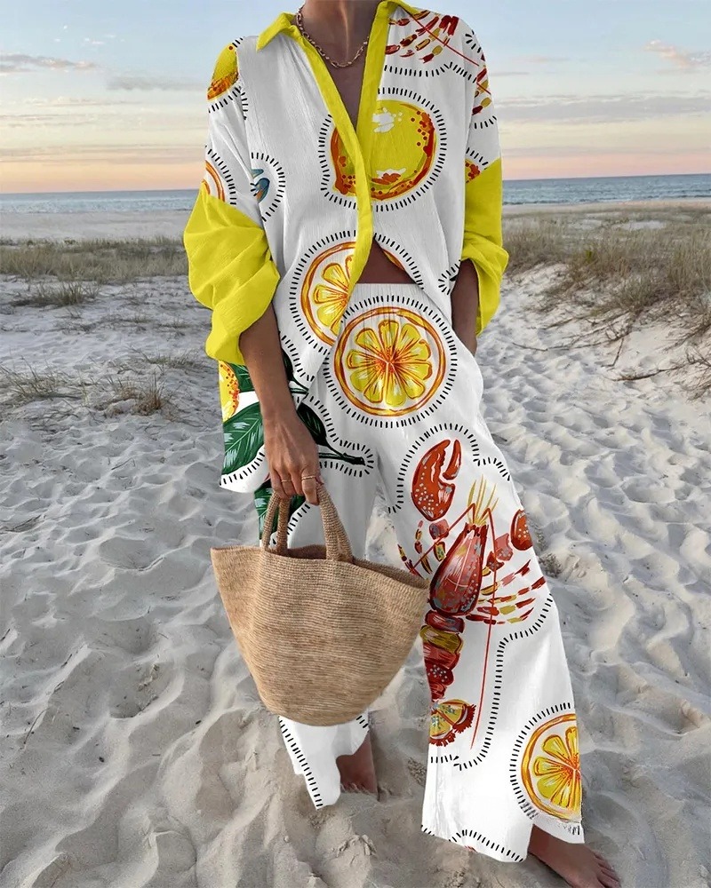 Beach Resort Printed Mini Dress