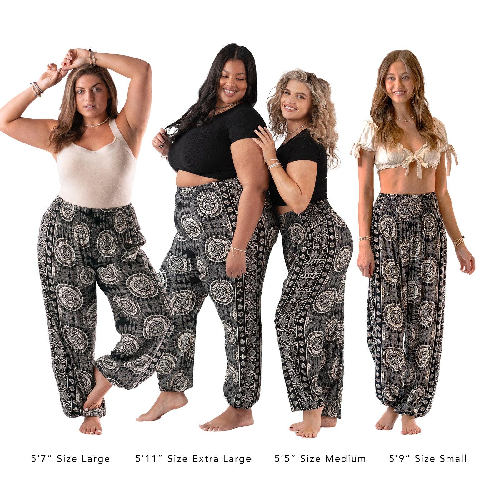 Retro Print Yoga Harem Pants