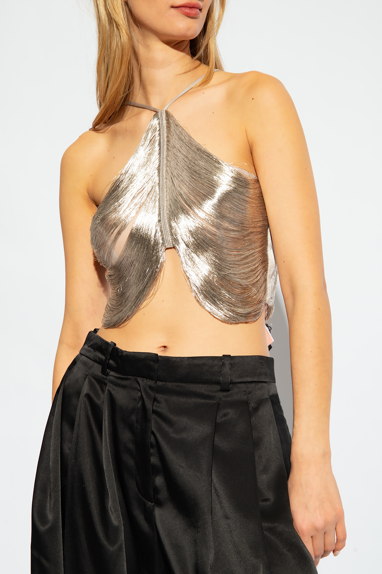 Halter Neck Beach Resort Party Fringed Top