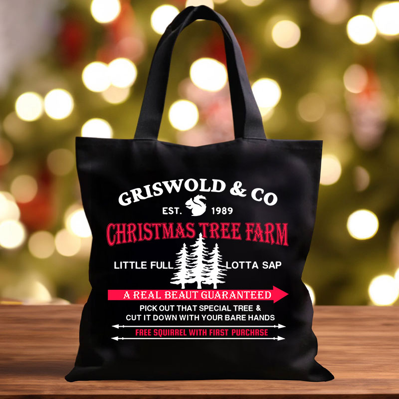 Griswold Co Christmas Tree Farm Teacherr Tote Bag