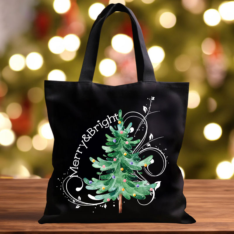 Merry And Bright Christmas Teacher Tote Bag