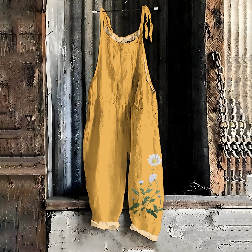 Daisies Satin Casual Jumpsuit