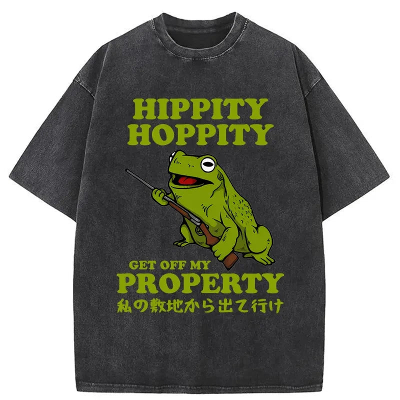Get Off My Property Washed Vintage T-Shirt