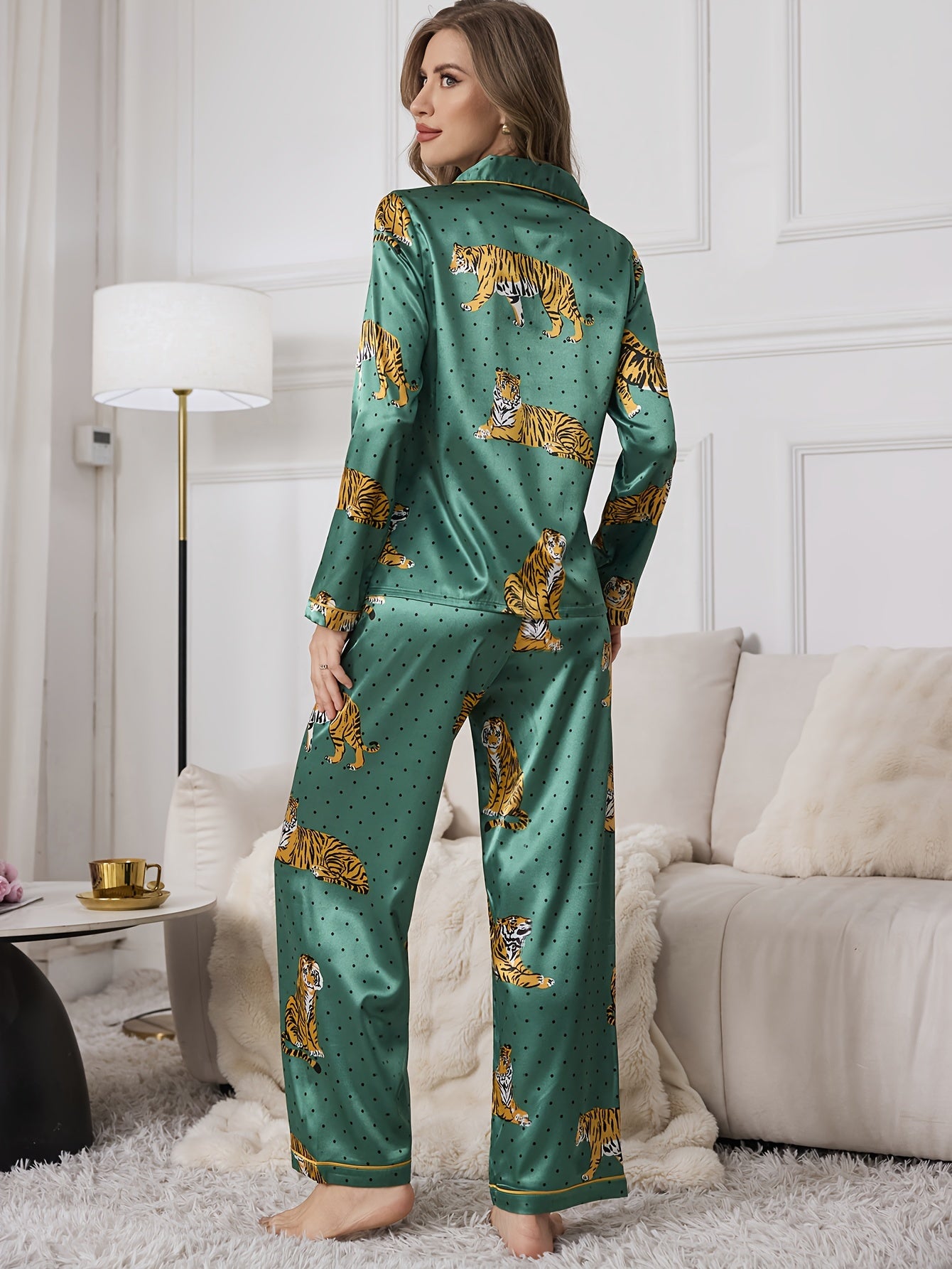 Giada Tigre | Satin pajama set